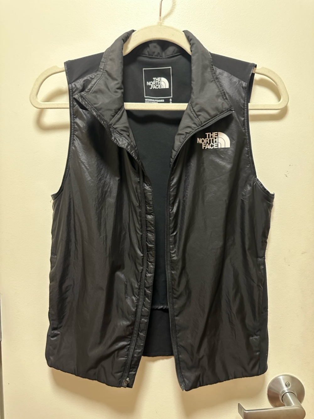 The North Face Black Nylon Zip-Front Vest